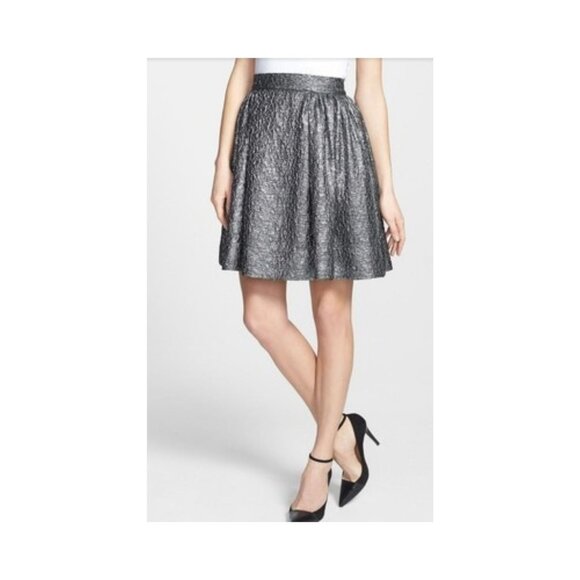 Kate Spade Skirt the Rules Metallic Aimee Skirt - Size 10 - Picture 1 of 6